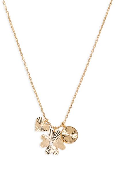 Madewell Madewell Engine Turned Cluster Charm Necklace