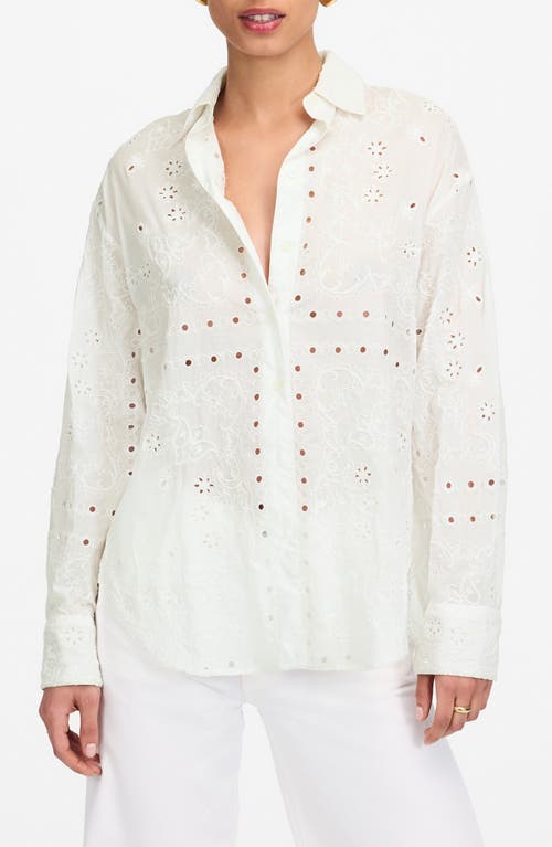 Madewell Madewell Eyelet Oversize Button-Up Shirt