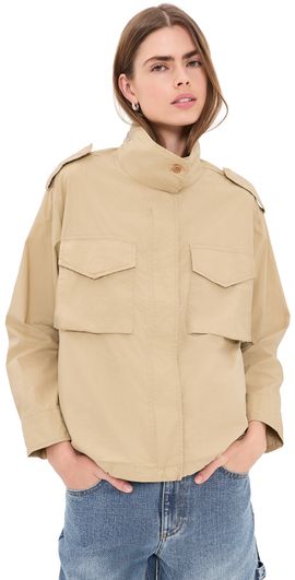 Madewell Madewell Field Jacket in Washed Poplin Fennel Seed