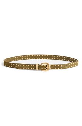 Madewell Madewell Flat Studded Western Suede Belt
