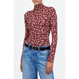 Madewell Madewell Floral Long Sleeve Mock Neck T-Shirt