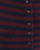 Madewell Madewell Funnel Neck Cardigan Indigo And Claret Stripe - 6
