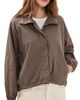 Madewell Madewell Funnel Neck Windbreaker Jacket Brown Black Check - 1