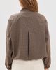Madewell Madewell Funnel Neck Windbreaker Jacket Brown Black Check - 3