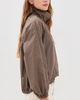 Madewell Madewell Funnel Neck Windbreaker Jacket Brown Black Check - 4