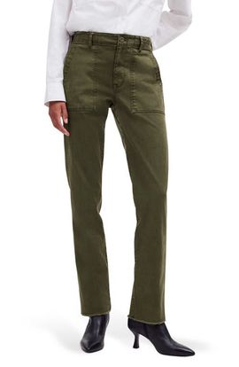 Madewell Madewell Garment Dyed Slim Straight Leg Utility Pants