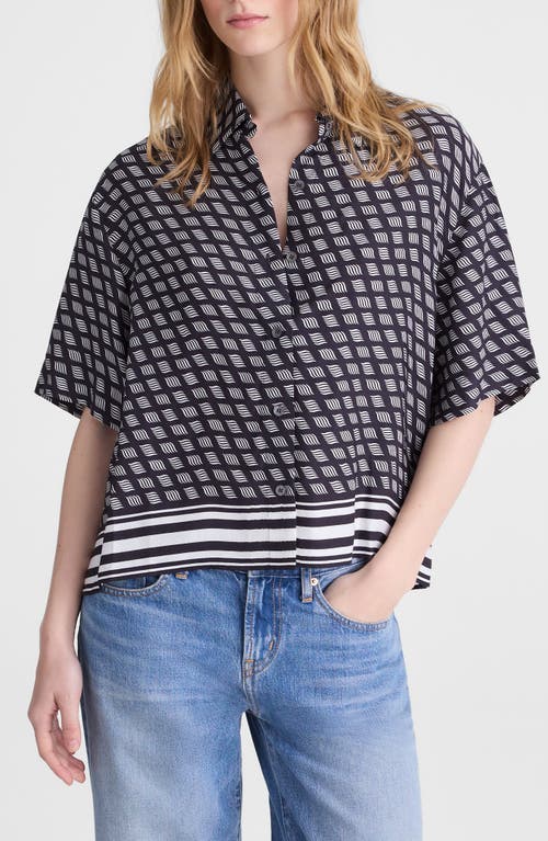 Madewell Madewell Geometric Boxy Button-Up Shirt