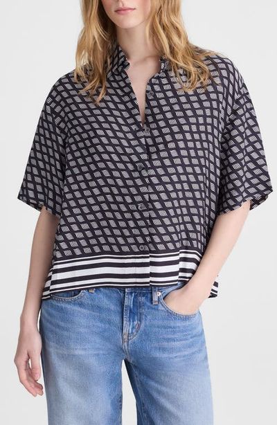 Madewell Madewell Geometric Boxy Button-Up Shirt