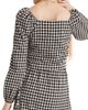 Madewell Madewell Gingham Puff Sleeve Button Front Crop Top - 2
