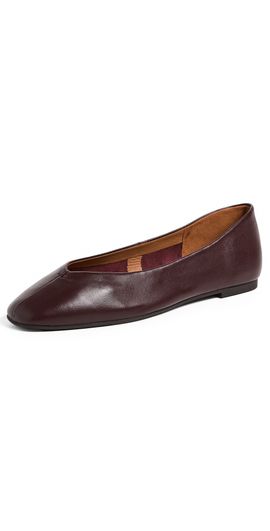 Madewell Madewell Greta Glove Flats Dark Burgundy