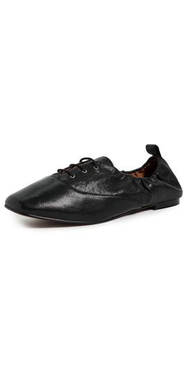 Madewell Madewell Greta Lace Up Oxford Flats True Black