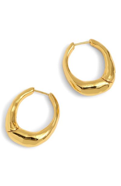 Madewell Madewell Hammered Puffy Huggie Hoop Earrings