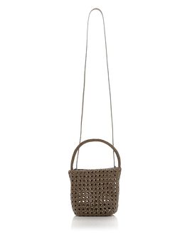Madewell Madewell Handwoven Caned Leather Mini Bag