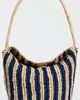 Madewell Madewell Handwoven Shoulder Bag - Raffia Stripe Retro Blue Stripe Multi One - 1