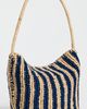 Madewell Madewell Handwoven Shoulder Bag - Raffia Stripe Retro Blue Stripe Multi One - 4