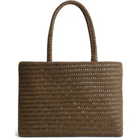 Madewell Madewell Handwoven Suede Leather Tote