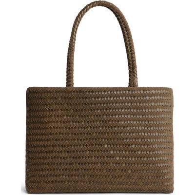 Madewell Madewell Handwoven Suede Leather Tote