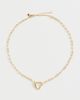 Madewell Madewell Heart Carabiner Box Chain Warm Gold One - 4