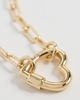 Madewell Madewell Heart Carabiner Box Chain Warm Gold One - 5