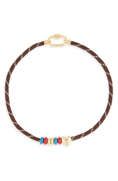 Madewell Madewell Heart Carabiner Hiker Cord Necklace