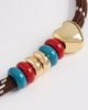 Madewell Madewell Heart Carabiner Hiker Cord Necklace SMOKED CLARET One - 4