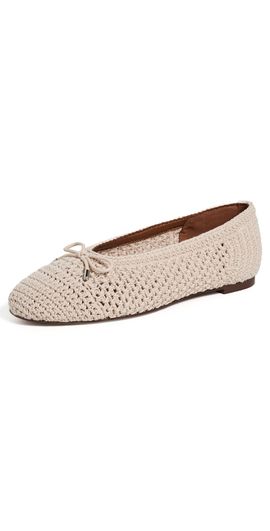 Madewell Madewell Hester Crochet Ballet Flats Vintage Ivory