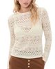 Madewell Madewell Jacquard Lace Long Sleeve Top Vintage Ivory - 1