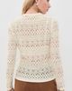 Madewell Madewell Jacquard Lace Long Sleeve Top Vintage Ivory - 3