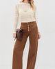 Madewell Madewell Jacquard Lace Long Sleeve Top Vintage Ivory - 5