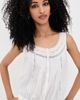 Madewell Madewell Lace-Insert Pintuck Sleeveless Top White - 2