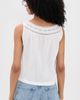 Madewell Madewell Lace-Insert Pintuck Sleeveless Top White - 3