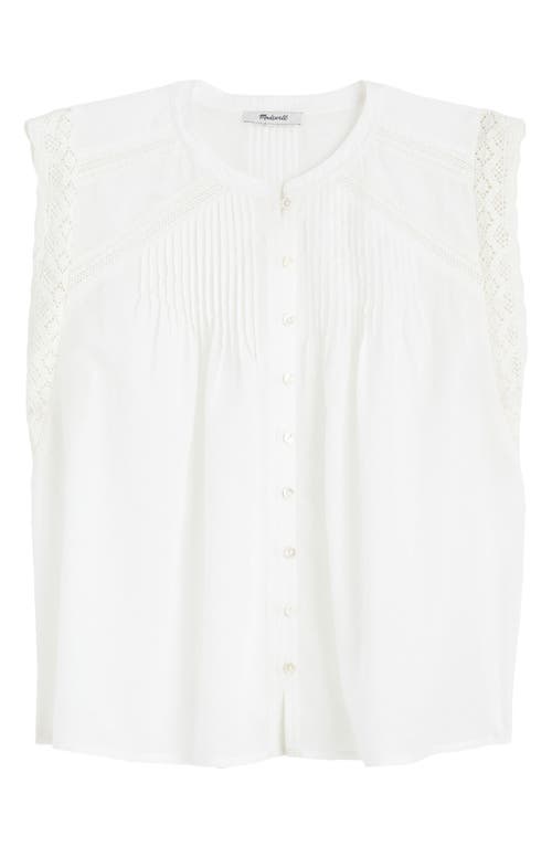 Madewell Madewell Lace Trim Sleeveless Top