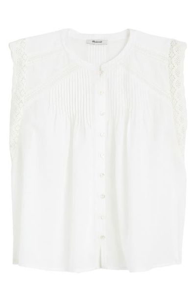 Madewell Madewell Lace Trim Sleeveless Top