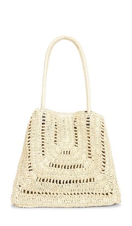 Madewell Madewell Large Eyelet Raffia Tote