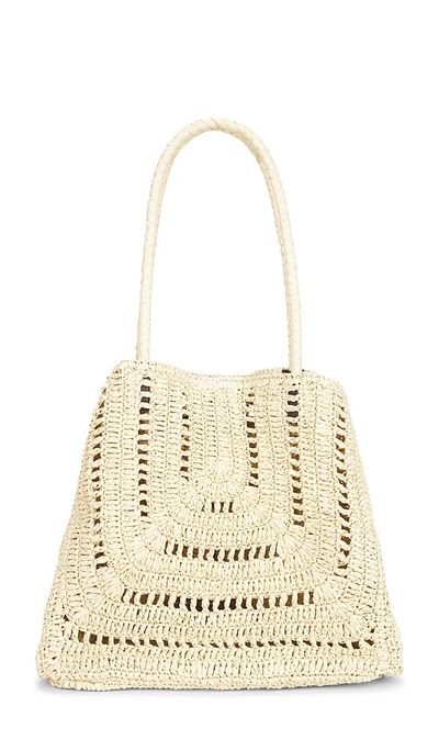 Madewell Madewell Large Eyelet Raffia Tote