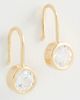 Madewell Madewell Large Twisted Crystal Drop White Sapphire One - 2