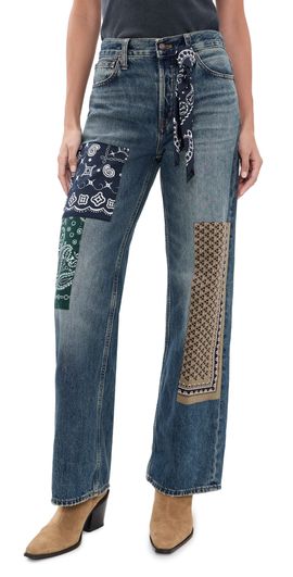 Madewell Madewell Low-Slung Baggy Patchwork Jeans Mizuma Wash