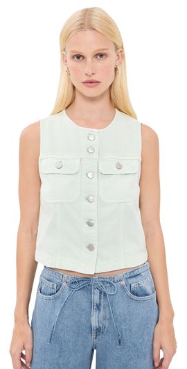 Madewell Madewell Madewell x Shopbop Cropped Denim Vest Storied Sea