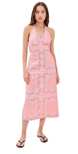 Madewell Madewell Madewell x Shopbop Lina Dress Tiled Bandana Coral Bloom