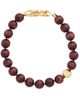 Madewell Madewell Madewell x Shopbop Oversized Wood Beaded Choker Necklace Antique Gold One - 1