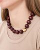 Madewell Madewell Madewell x Shopbop Oversized Wood Beaded Choker Necklace Antique Gold One - 3