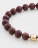 Madewell Madewell Madewell x Shopbop Oversized Wood Beaded Choker Necklace Antique Gold One - 4