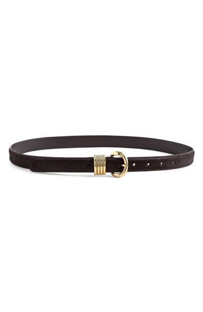 Madewell Madewell Metal Keeper Genuine Calf Hair Belt