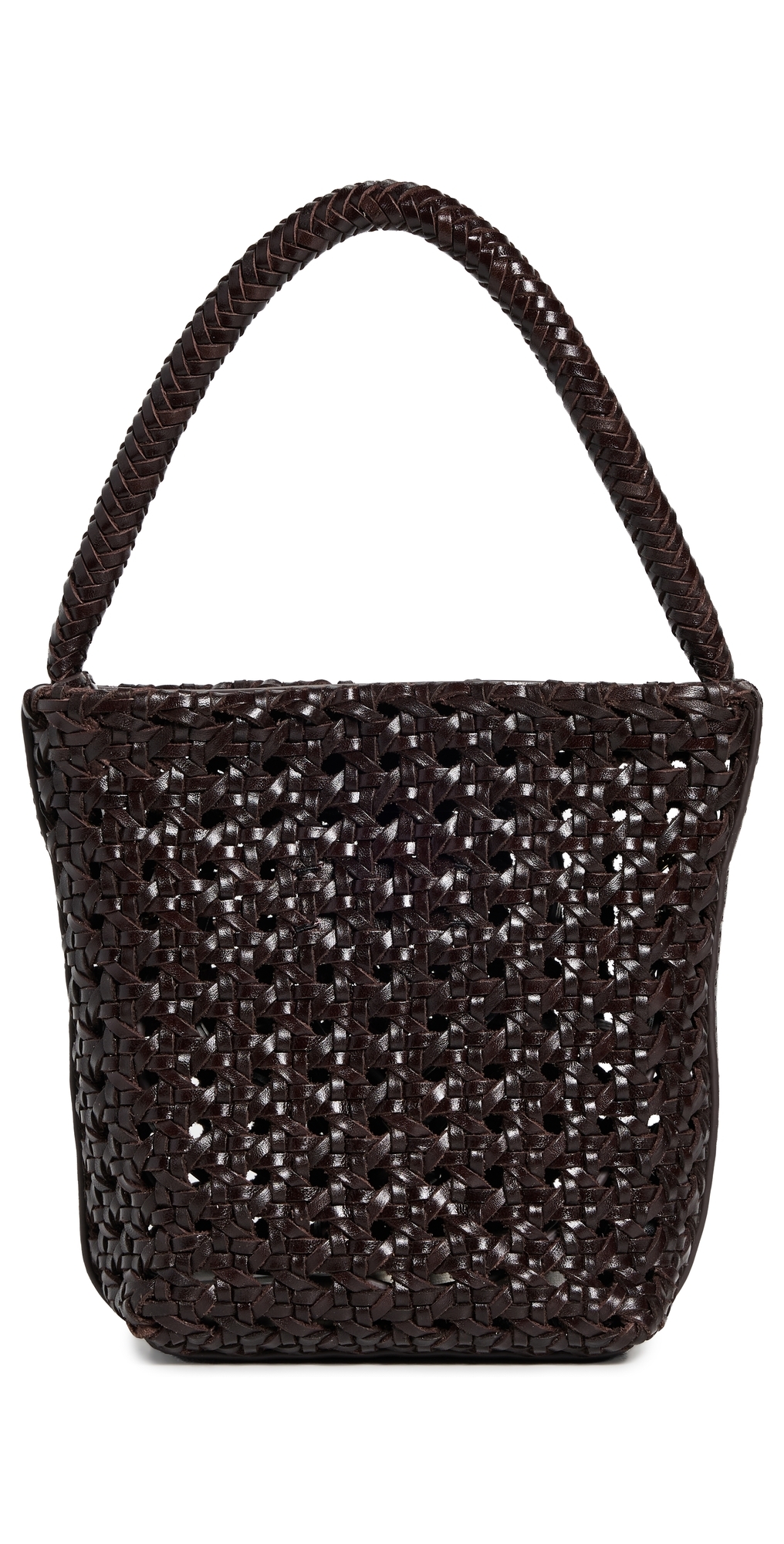 Madewell Micro Caning Bucket Bag Dark Carob One Size