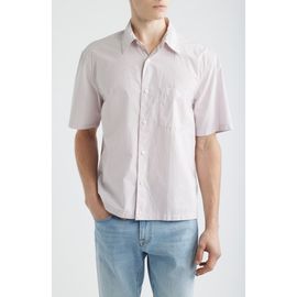 Madewell Madewell Mini Shirting Stripe Short Sleeve Cotton Poplin Shirt 