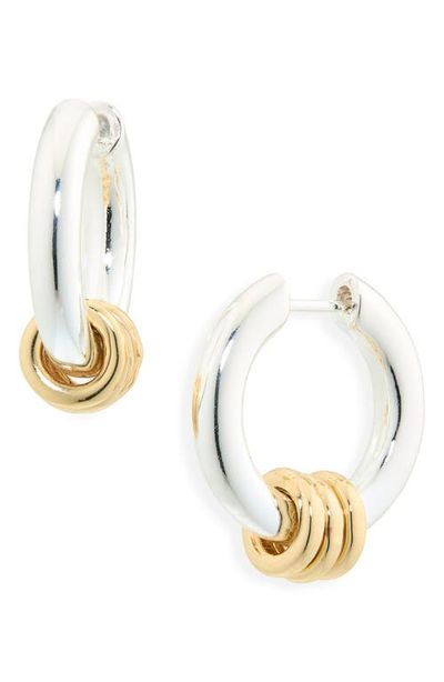 Madewell Madewell Mixed Metal Triple Ring Hoop Earrings 