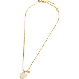 Madewell Madewell Mother of Pearl Bezel Ball Chain Necklace 