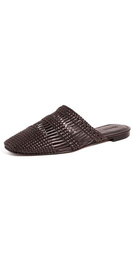 Madewell Madewell Mylie Woven Mules Coffee Bean