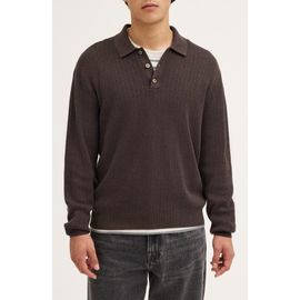 Madewell Madewell Nile Stitch Button-Up Sweater Polo