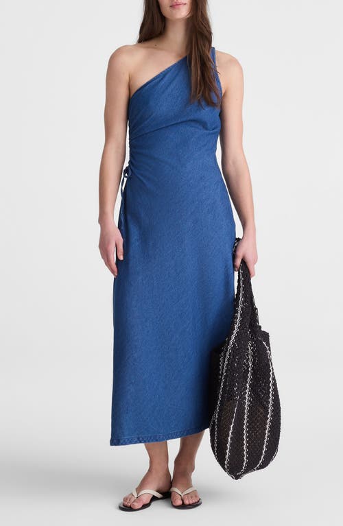 Madewell Madewell One-Shoulder Denim Maxi Dress
